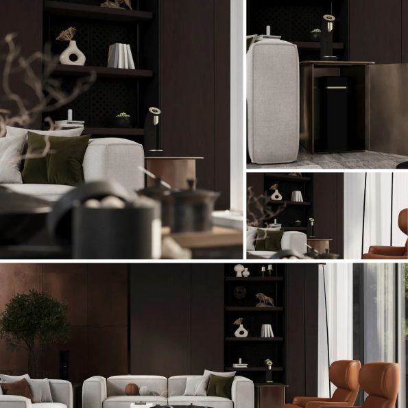 rustic dark brown
